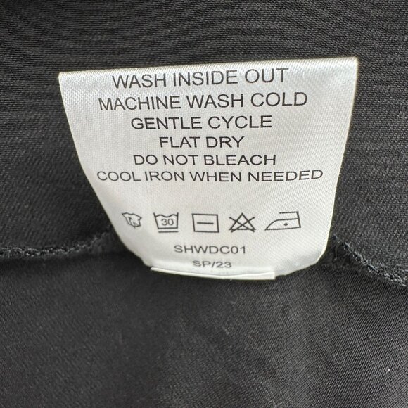 Quince Tencel Jersey Fit & Flare Mini Dress sz L Women’s Black Sleeveless NWT - Picture 4 of 6